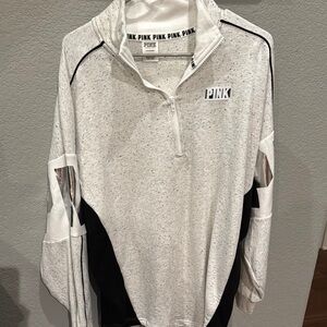 PINK Victoria's Secret Gray and Black Hoodie